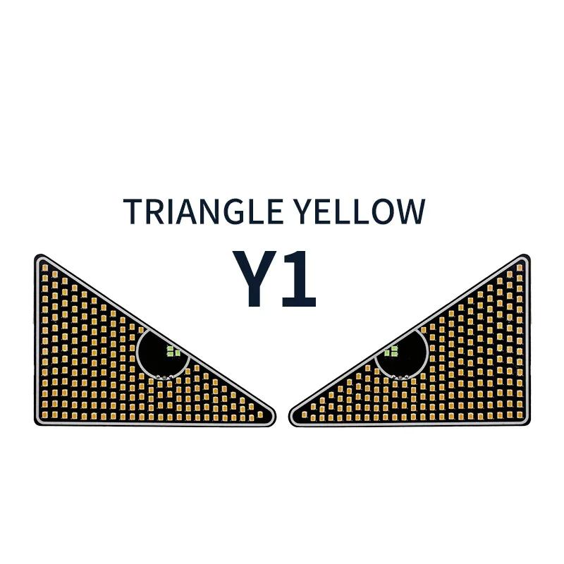 Светодиодные сигнальные огни для лобового стекла автомобиля, мигающие светодиодные декоративные огни USB, гибкие светодиодные панели для лобового стекла автомобиля, светящиеся в виде глаз дьявола