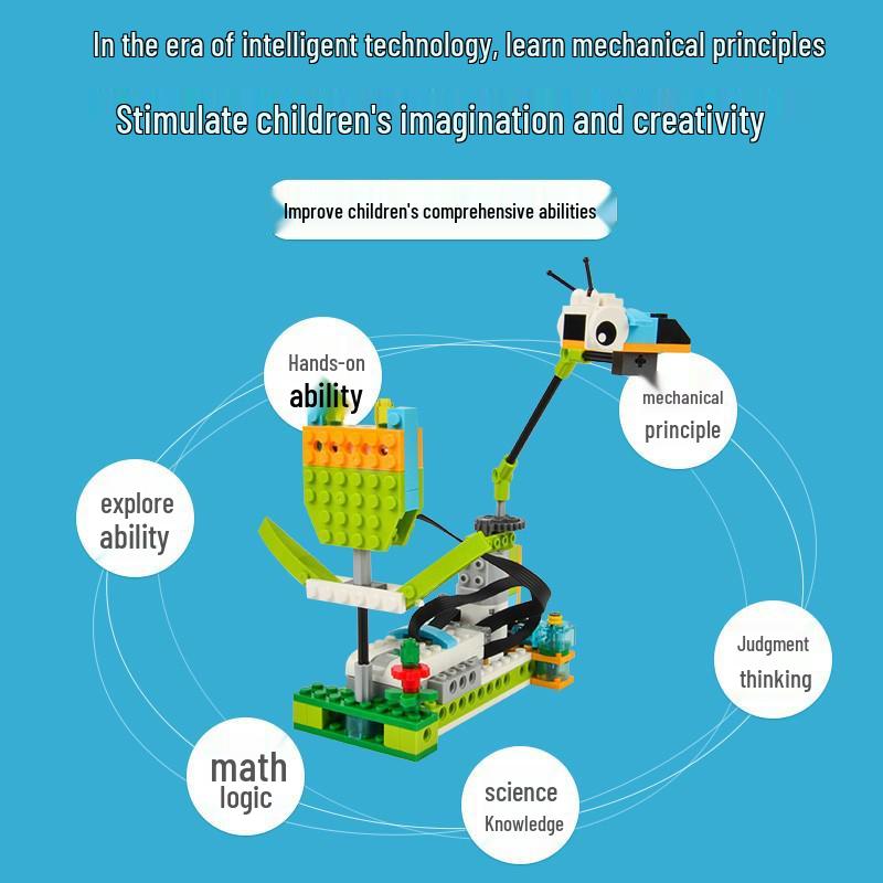 Программируемые блоки WeDo: Совместимо с роботом LEGO WeDo 2.0 45300 и хостом мотора WeDo