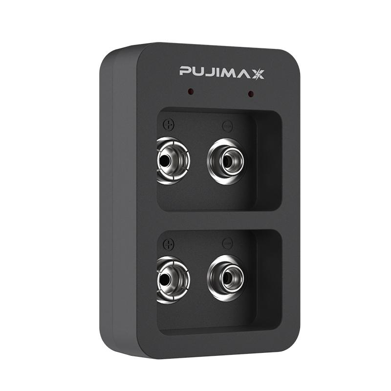 Умное быстрое зарядное устройство 2 слота 9В со светодиодными индикаторами USB-кабель для 9В Ni-MH/Ni-Cd/Li-ion аккумуляторов