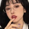 Metal Japanese Harajuku Glasses Gold Silver Black Anti-blue Anti-blue Glasses Oversized Vision Care Decorative Glasses Women Men