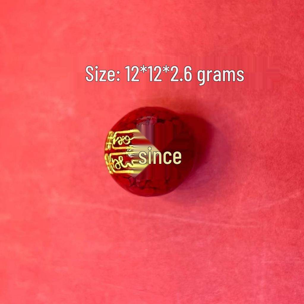 Original Gold-Plated Cinnabar Turtle Shell Fu Plaque and Gourd Pouch Accessories