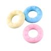 TPR Paw Print Donut Dog Chew Toy Eco‑friendly Molar Teeth Cleaning Bite‑resistant Ring Toy For Dogs