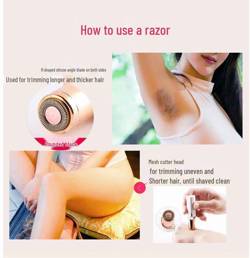 Электрический триммер для губ и бровей для женщин - Многофункциональный инструмент для личной гигиены