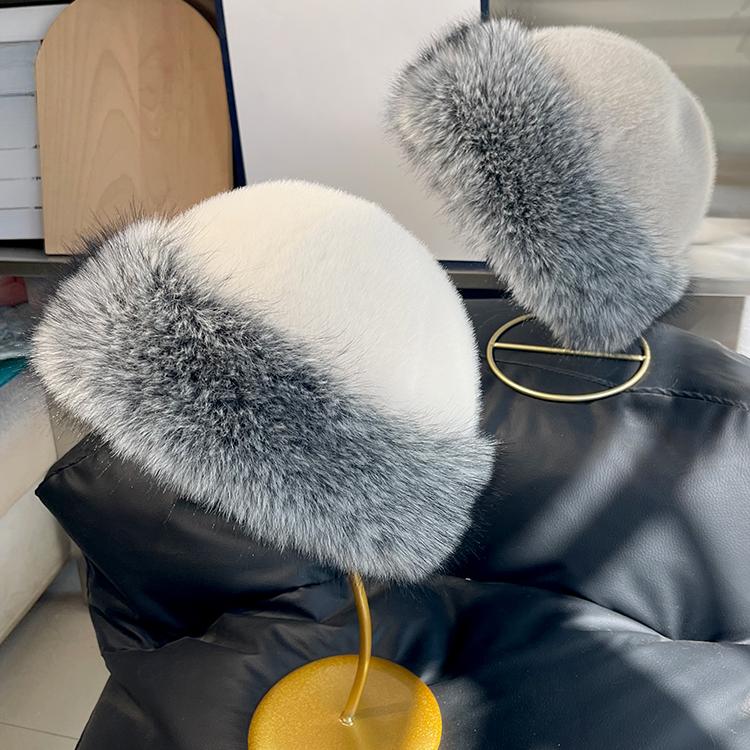 Новая плюшевая монгольская шапка женская осенне-зимняя холодная и теплая шапка-ушанка для Северо-Восточного бассейна, шапка для защиты ушей, меховая панама из лисы