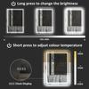 50 X 70 Cm Anti Fog Led Bathroom Mirror With Bluetooth And Clock Silver Tone