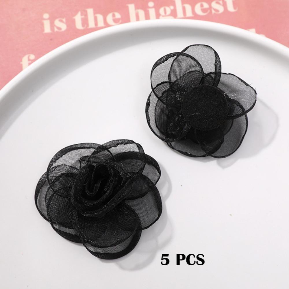 5 шт. Плетение сеткой Материал для серег Ручная работа Аксессуары для одежды Новый аксессуар для волос-зажим