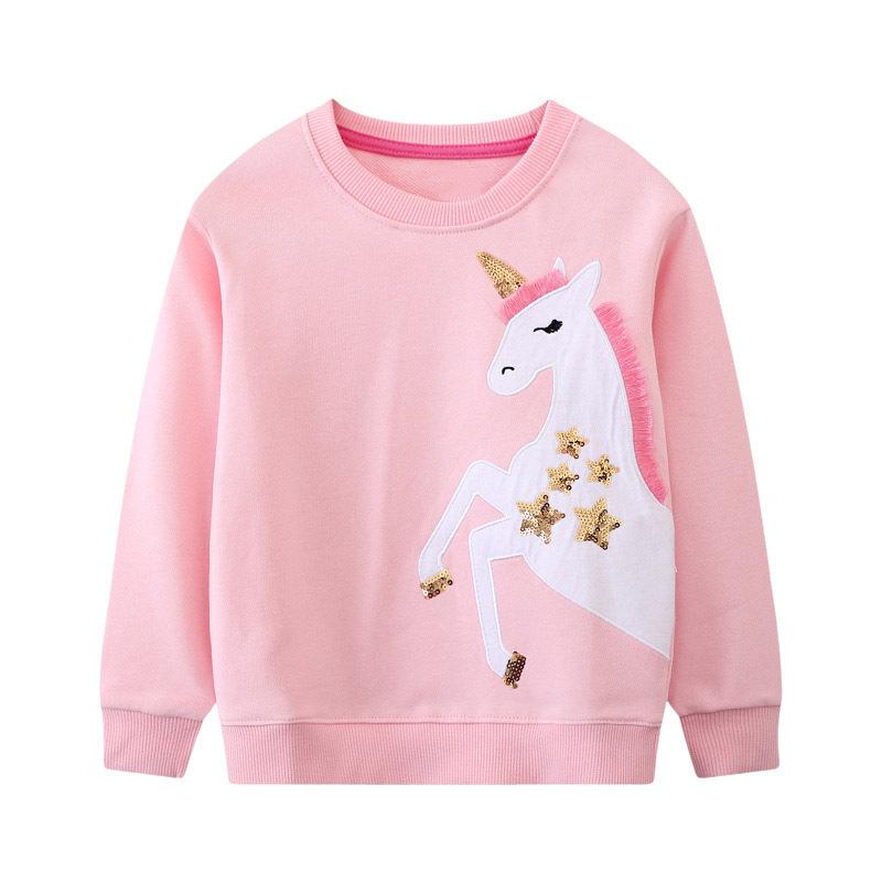 Kids Long Sleeve Hooded Sweatshirt for Boys and Girls Soft Cotton Top