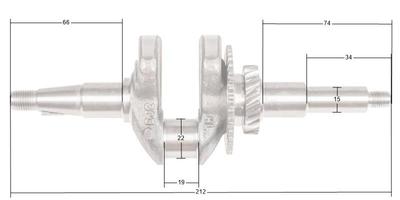 Коленвал Loncin Lc40Zb20-1.7Q Lc148F-2 Оригинальная деталь 130290687-0001