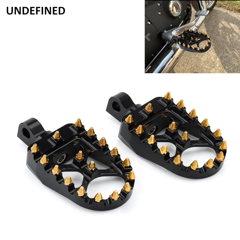 Золотые подножки в стиле MX, широкие подножки, педали, рычаг переключения передач для Harley Dyna Fatboy Street Bob Sportster 883 Softail Bobber