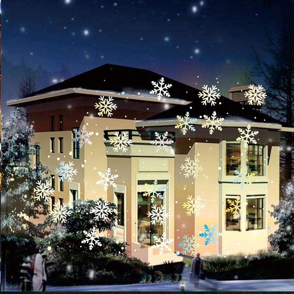 White Snowstorm Party Supplies Stage Lights Snowflake Light Party Special Lamp Christmas Decoration