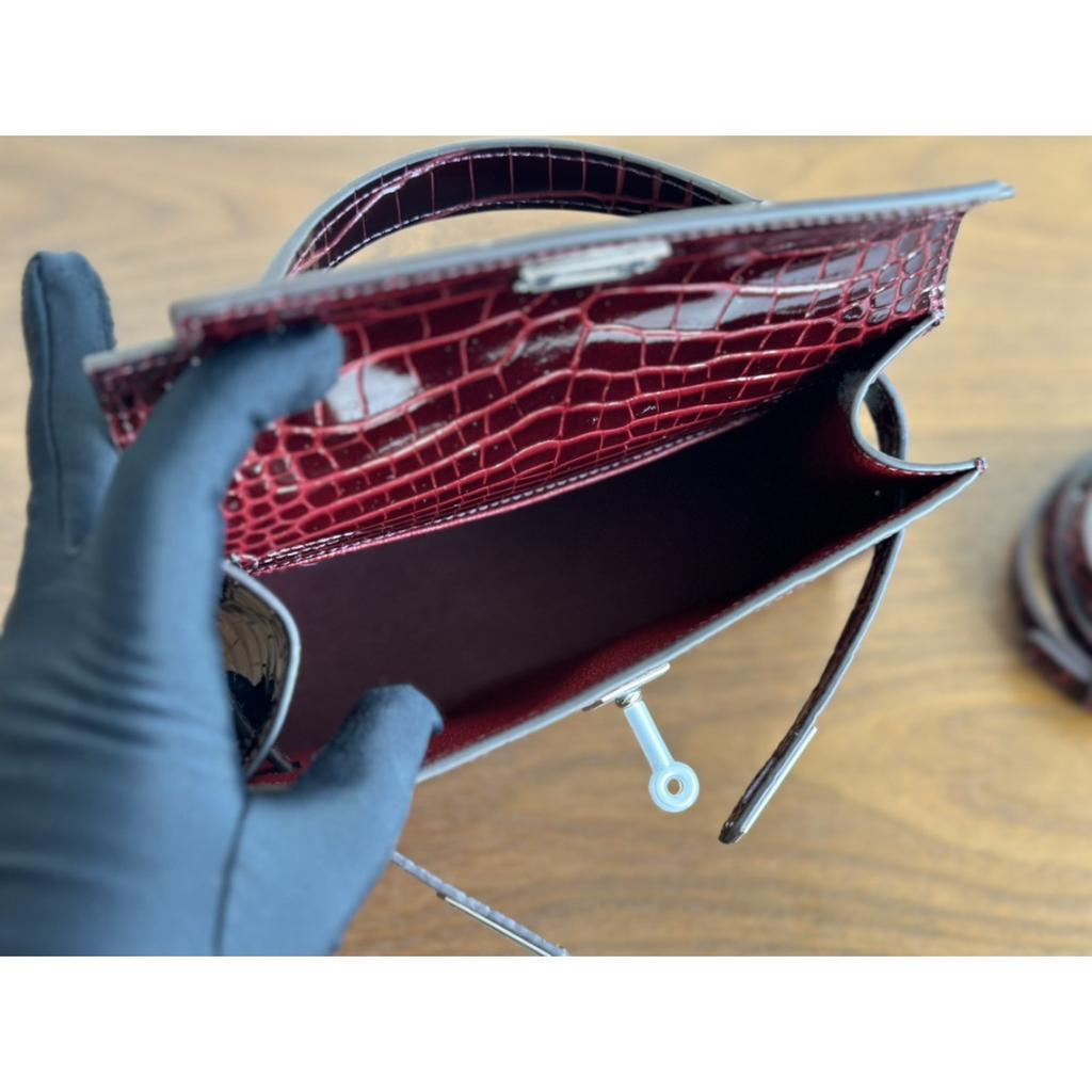 Kazilan 22см Kelli поколение сумка-кроссбоди женская модная универсальная с узором под крокодила из натуральной кожи первого слоя