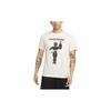 Dri-FIT быстросохнущая дышащая футболка с буквенным принтом и короткими рукавами для тренировок, мужские топы, белые DM6274-030