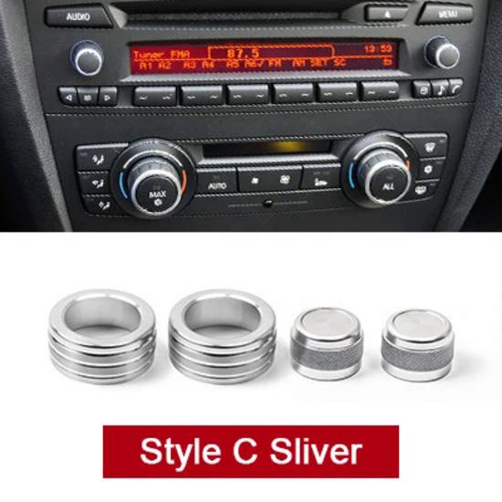 Авто салон центр управления кондиционером звук ручка кольцо крышка украшения аксессуары для BMW E90 E92 E93 3 серии 2005-12