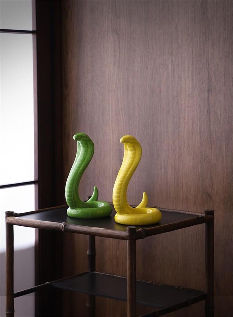 Zodiac Snake Figurine Snake 2025 White Snake Figurine Entrance Lucky Charm Snake Snake Improves Luck Feng Shui Goods Luck Inviting Money Good Luck