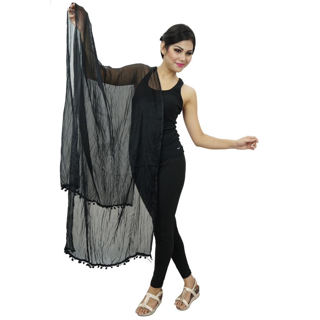 Длинные палантины из шифоновой смеси Dupatta, женские индийские шарфы с запахом, Chunni Indian