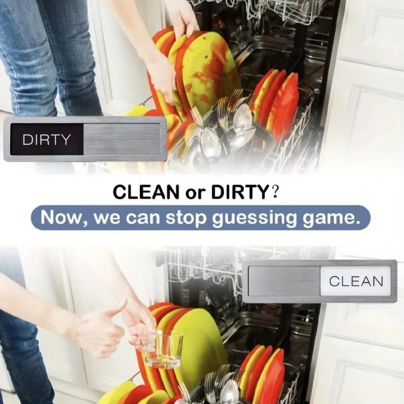 1 Pack Dishwasher Magnet Clean Dirty Sign, Kitchen Organizers and Storage Decor fridge magnet home decor stickers