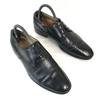 Vintage/REGAL Heritage/Leather Plain Toe with Medallion/25.0EE/Black/Business Dress Shoes(USED)