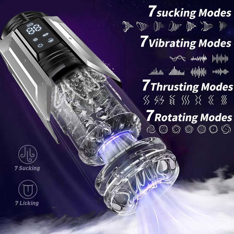 Telescopic Rotation Masturbator Cup Sucking Penis Pump Pocket Pussy Blowjob Sex Toys Stroker Piston Automatic Mastubator for Men