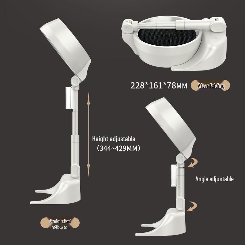 Compact Foldable Range Hood: Portable Mini Hot Pot BBQ Gadget with Removable and Washable Fan Blades.