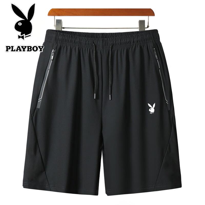 PLAYBOY Мужские дышащие повседневные шорты из ледяного шелка