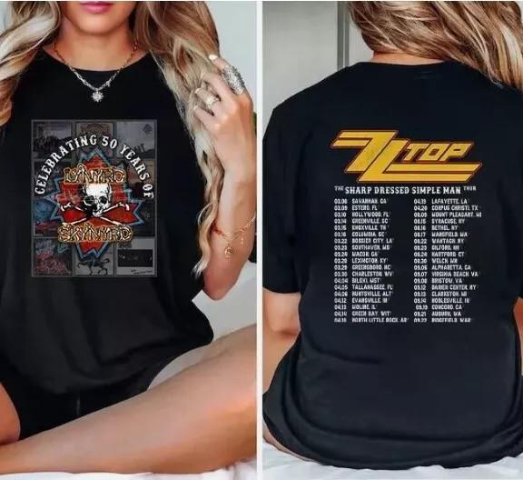 Лучший, рубашка. Футболка Lynyrd Skynyrd ZZ Top Тур 2024, все размеры, подарок фанатам