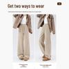 HSTYLE Women's Fleece-Lined High-Waisted Wide Leg Casual Pants