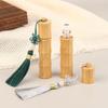 10Ml Bamboo Roll-On Bottle Empty Tube Steel Roller Ball Refillable Bottles With Tassel Diy Perfume Lipgloss Manual Containers