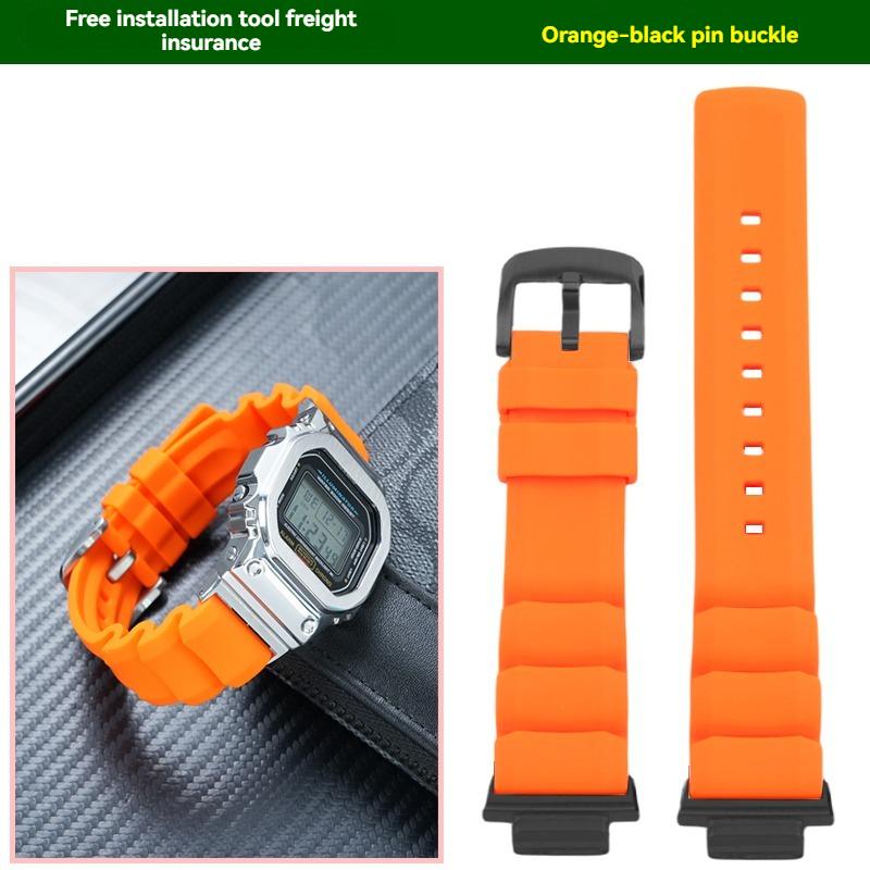Для Casio Маленький Квадратный GW-B5600 GW-M5610 DW5600 GA2100 GM5600 Высококачественный Мягкий Силиконовый Металлический Преобразователь Мужской Ремешок для Часов