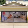 Seamless Retractable Garage Door Curtain Mosquito Netting 2x4m Anti Fly Insect Screen for Windows Outdoor Kitchen Living Room