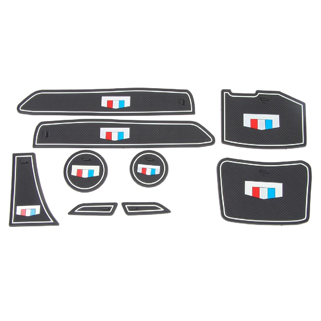 Противоскользящий коврик для ворот и чашек для Chevrolet Camaro 2017 2018 2022, резиновые прокладки с дверными пазами, салон автомобиля