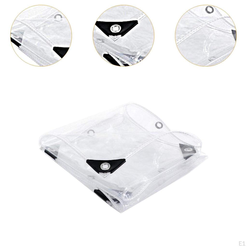 Прозрачный ПВХ брезентовый чехол для дождя, утолщенный дождевик, водонепроницаемый для патио и павильона для кемпинга