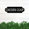 1pc Country Rustic Chicken Coop Metal Sign for The Hen House - 14"X4.5" Metal Wall Art Decoration