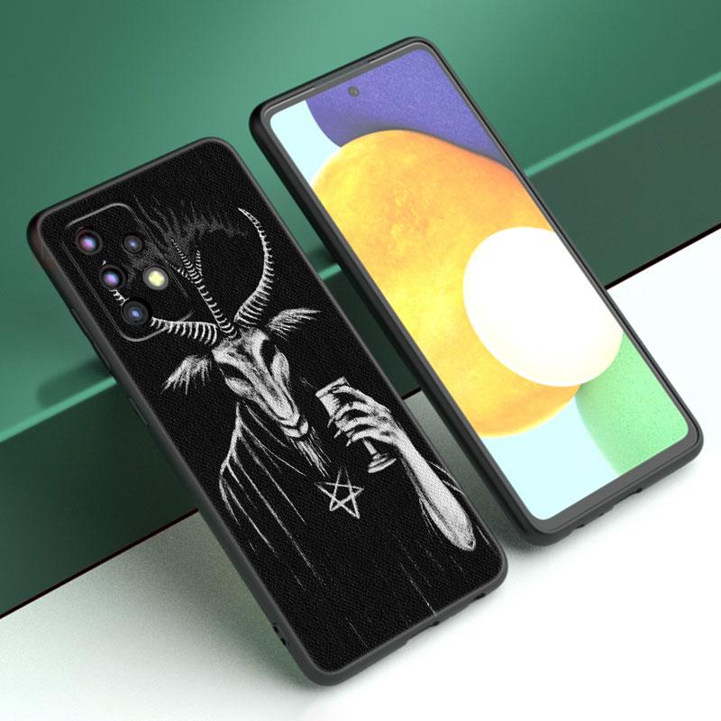 Чехол с демоническим сатанинским страшным черепом для Samsung A21 A30 A50 A52 S A13 A14 A22 A23 A32 A53 A73 5G A11 A12 A31 A33 A51 A70 A71 A72