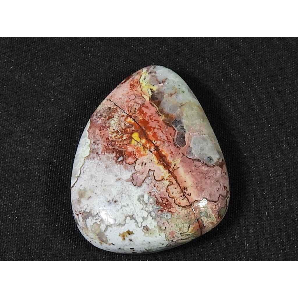 Натуральный Сумасшедший Кружевной Агат Овальный Кабошон Свободный Драгоценный Камень 23X39X07ММ SK-1889