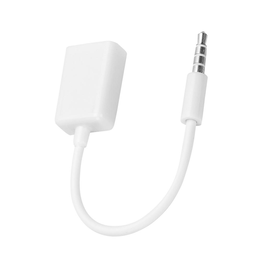 3,5 мм штекер Jack to USB Female AUX аудио кабель конвертер адаптер шнур