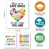 Hadley Designs Diversity Posters For Classroom Elementary –6 Inclusive Everyone Is Welcome Classroom Decor, Safe Space Sign Preschool Kindness