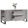 Coffee Table Grey Sonoma 102 x 44.5 x 50 cm Particleboard