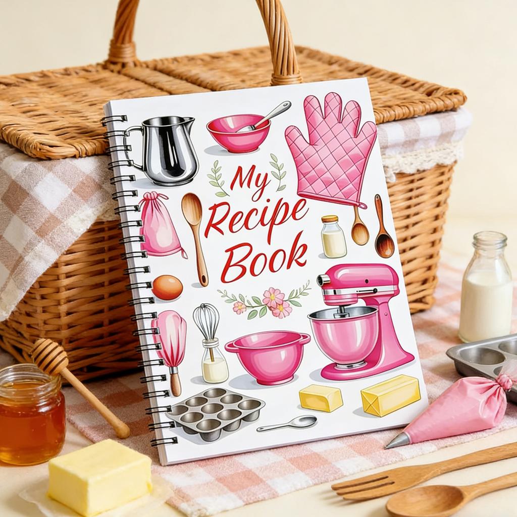 21x14cm Cartoon Recipe Notebook Durable And Fun Design Suitable For Cooking Lovers
