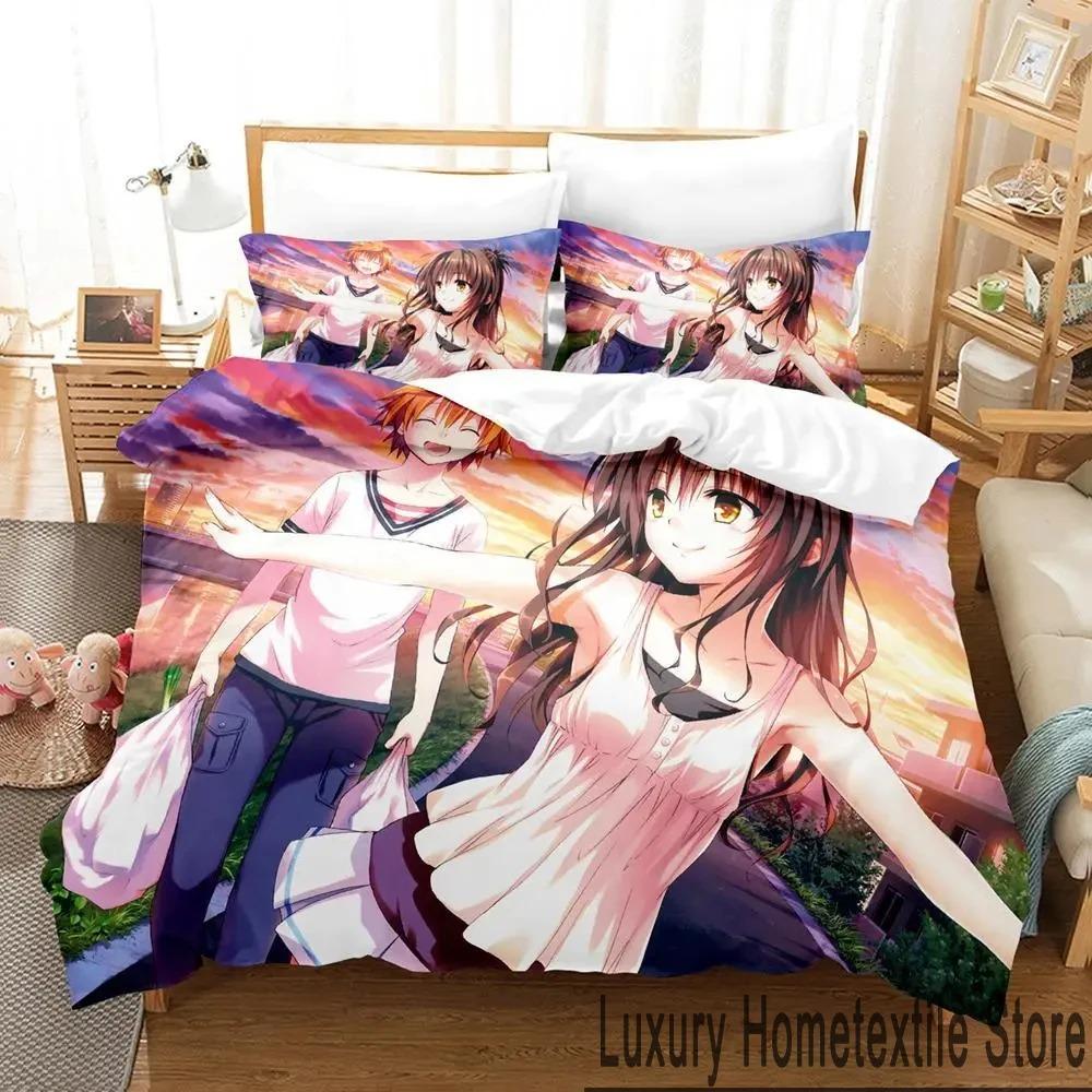 3D Печать Love Ru Darkness Комплект постельного белья Мальчики Девочки Размер Twin Queen King Покрывало Наволочка Постель мальчики Взрослый Инструмент