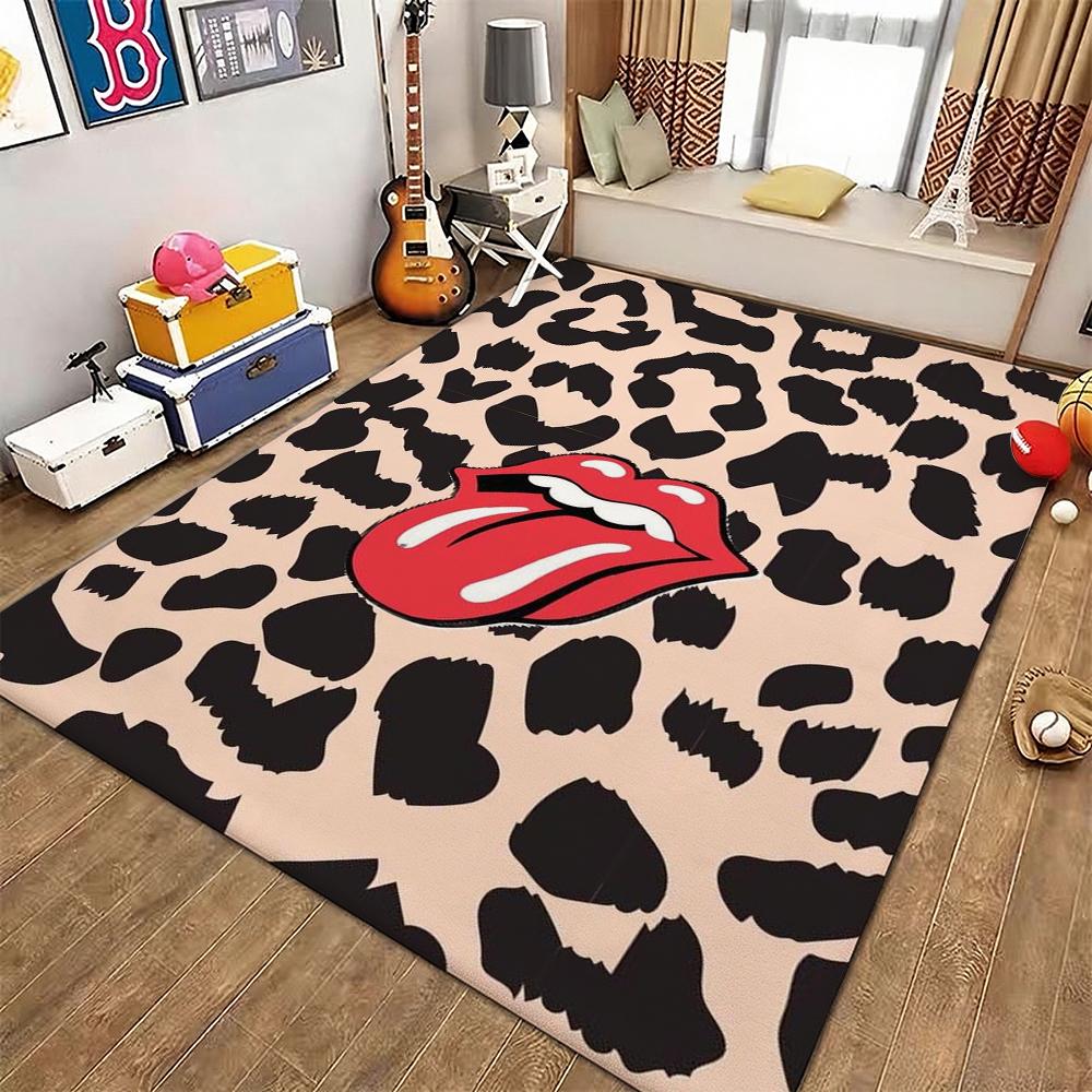 The Rolling Stones Rug Plush Rug Soft Foot Mat Bedroom Rug Anti Fatigue