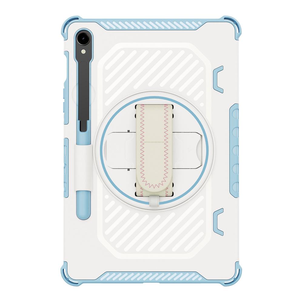 Suitable for Samsung protective case S7FES8plusS9FES9+S10plusA9A11plus with rotating stand and hand strap