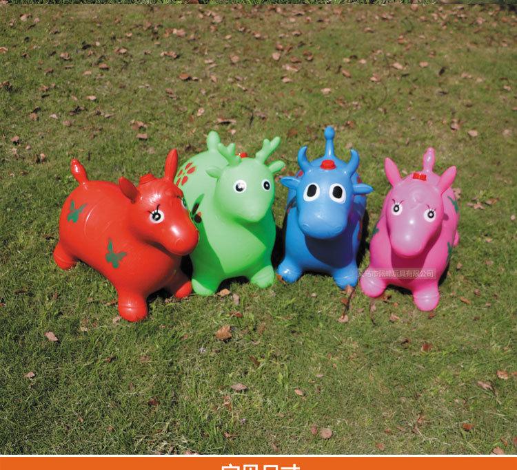 Очень большой толстый надувной музыкальный прыгающий конь для детей - Взрывозащищенная конструкция