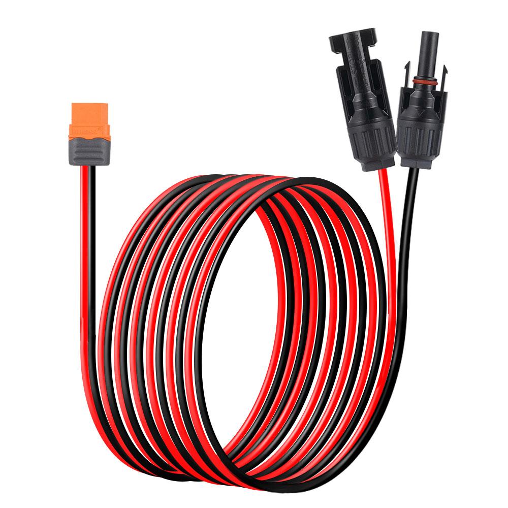 T60i-F женский разъем солнечная панель зарядный кабель адаптер 12AWG кабель портативные электростанции с автомобильным солнечным генератором