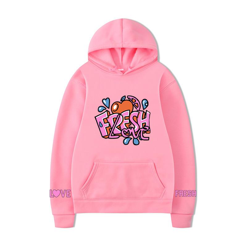 Осень Зима Принт Буквы Мужское Худи Y2K Одежда Винтажная Мода Оверсайз Повседневные Унисекс Пуловеры с Длинным Рукавом