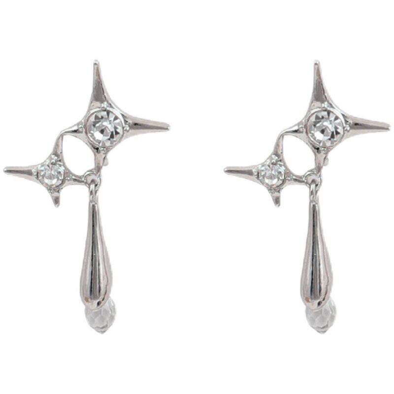 Серьги Water Drop Starlight Серьги Annual Tide Niche Design Серьги Femininity Atmospheric Серьги-клипсы