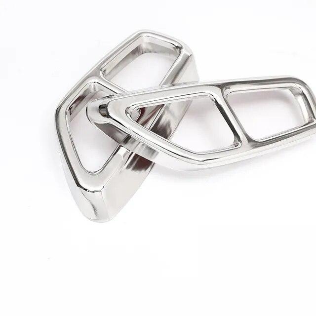 2 шт. выхлопной воздушный фильтр из нержавеющей стали 2–4 крышки автомобильные аксессуары наклейка для BMW G30 G32 G31 630i 640i 530i GT 2017 2018