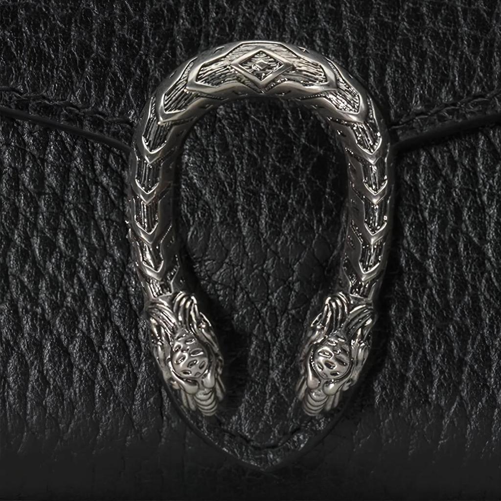 GUCCI Dionysus Leather Chain Bag , Handbag , Coin Purse , Shoulder Bag Women's Black (Unisex) Crossbody Bags 574930 CAO0N 1000