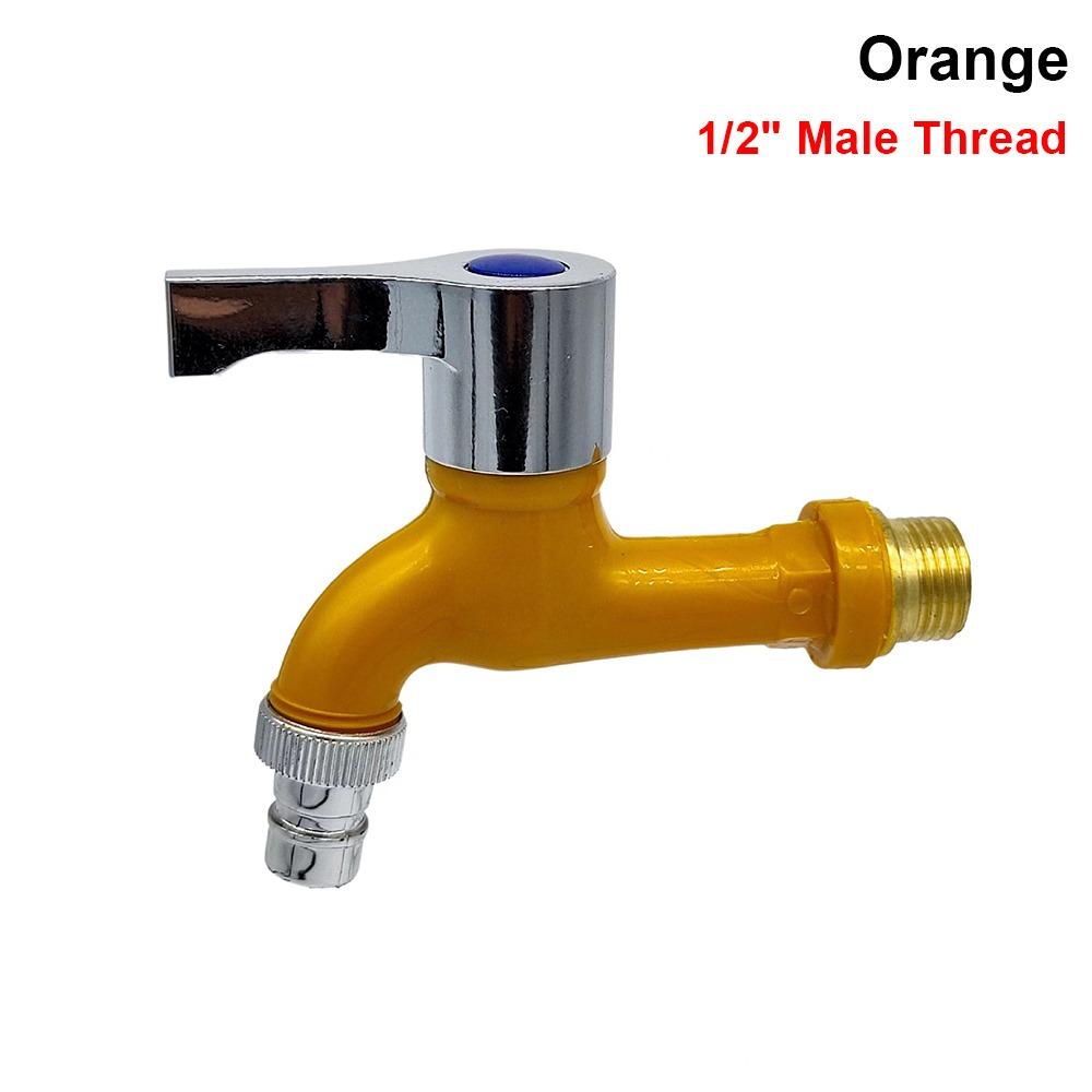 1Pcs 1/2" Male Washing Machine Faucet Wall Mounted Water Hose Quick Connector Garden Balcony