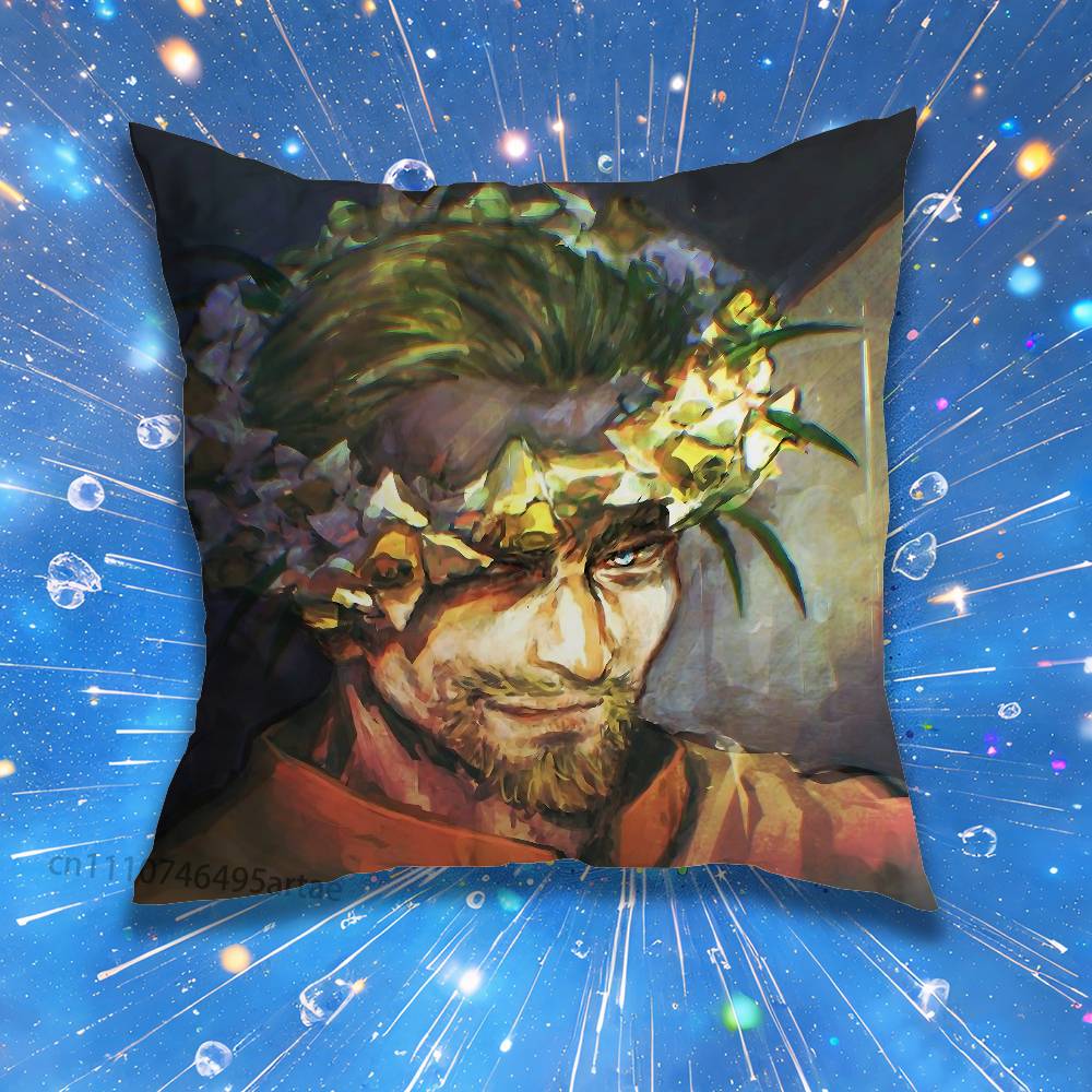 Vinland Saga Pillow Case Living Room Sofa Cushion Cover Suitable For Home Bedroom Room Decoration