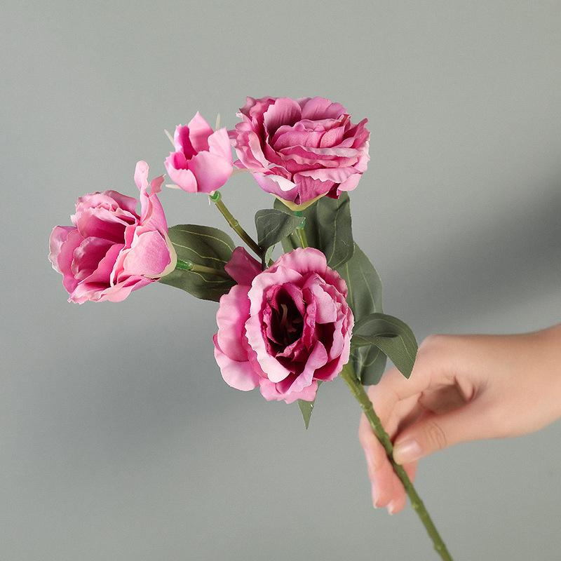 1 шт. розы эустома искусственные розы шелковые цветы европейские искусственные цветы для дома сада свадьбы вечеринки наружного внутреннего украшения